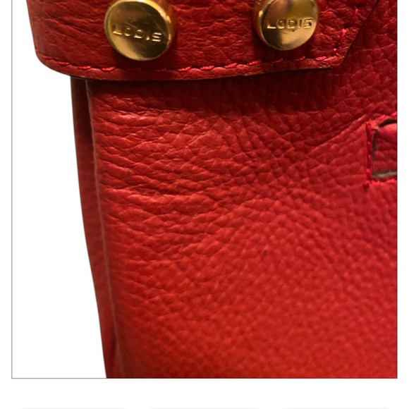 LODIS Solange Red Leather Crossbody - Picture 4 of 14